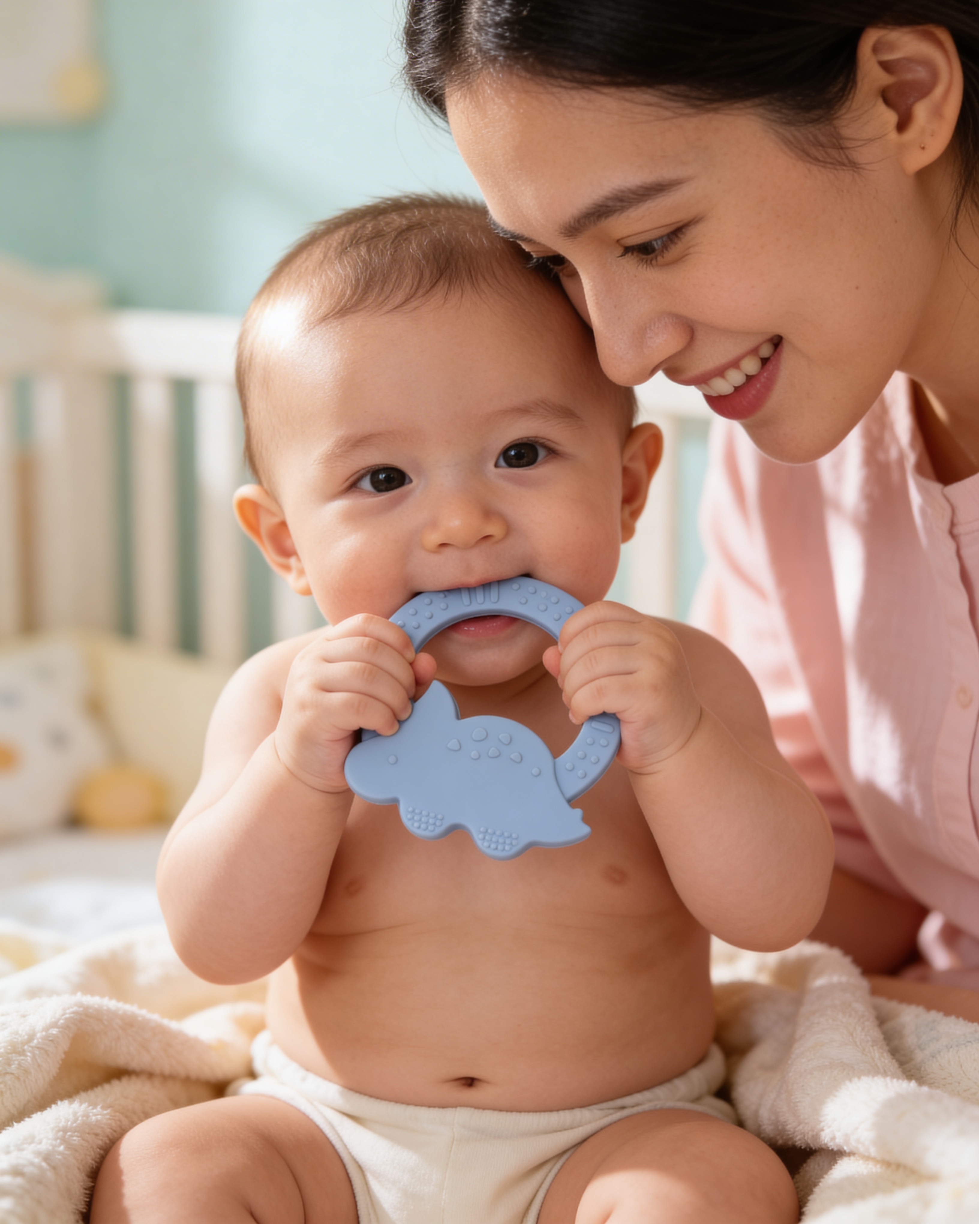 Baby Silicone Teethers | BPA-Free Safe Teething Toys for Babies